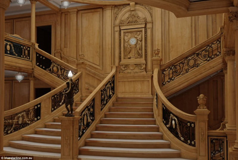 Illustration for article titled La réplica china del Titanic zarpará en el 2018, y su interior será idéntico al del original